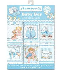 Stamperia Baby Boy Scrapbooking-kaarten